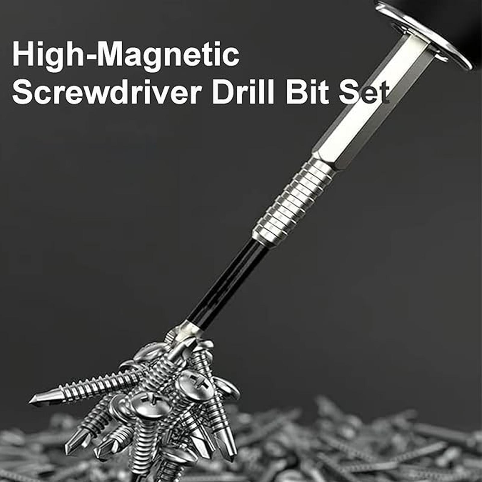 K5 Impact-Resistant and Non-Slip Bit,Impact Driver Bit Set,Titanium Alloy Impact Non-Slip Cross Head,High Magnetic Screwdriver Drill Bit