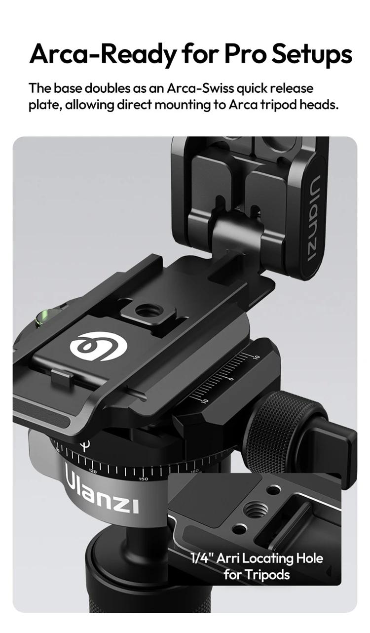 Ulanzi MA38 Mobile Phone Photography Stand Selfie Stick Double Magnetic Overhead Tripod for Samsung Xiaomi Huawei iPhone Vivo