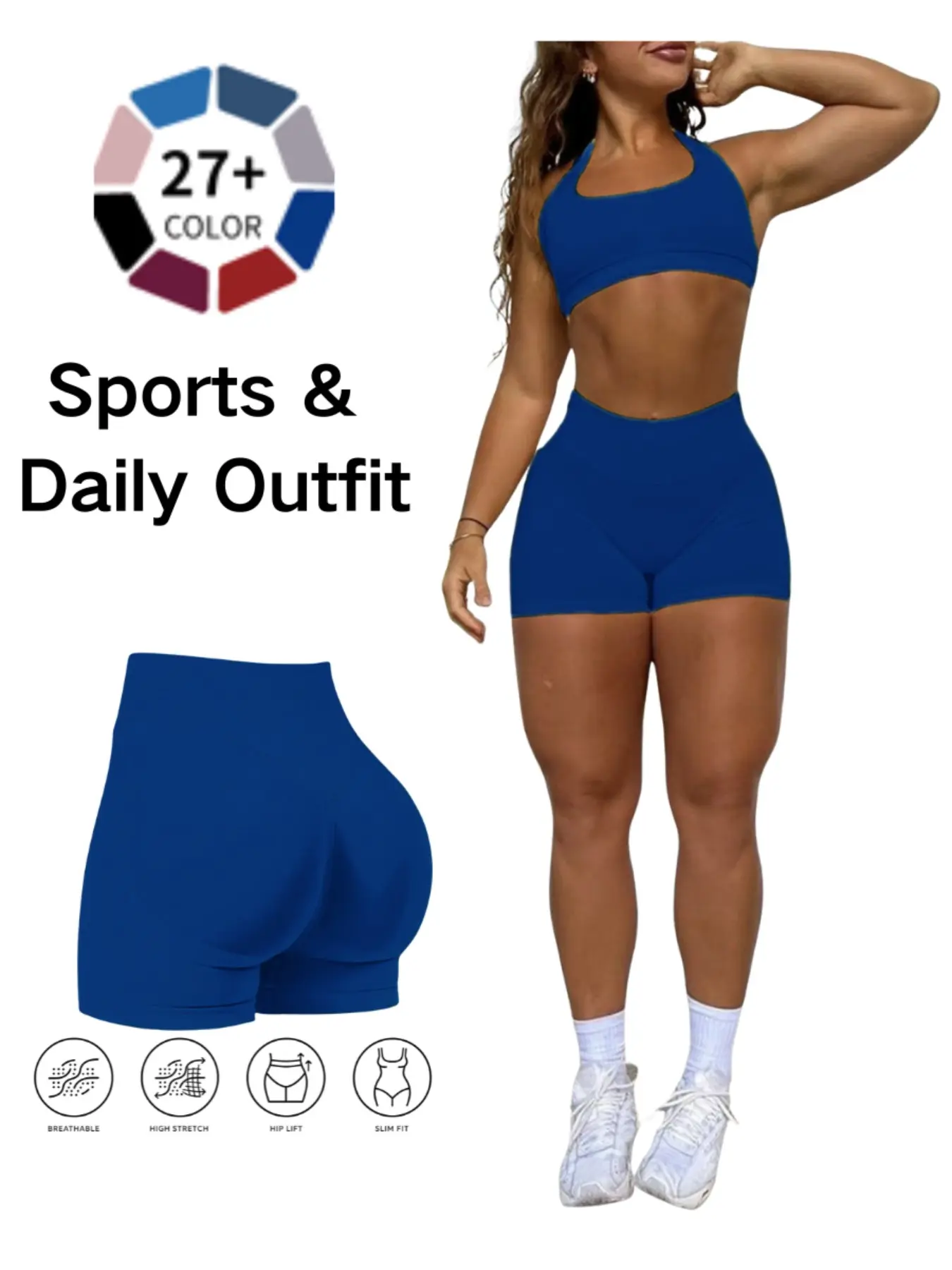 Trendy Butt Lifting Fitness Yoga Shorts, High Waist Tummy Control Workout Shorts for Women, Comfortable & Stylish Gym Wear, Athletic Sports Shorts, Stretch Shorts, High Waisted Shorts, High Waists Shorts