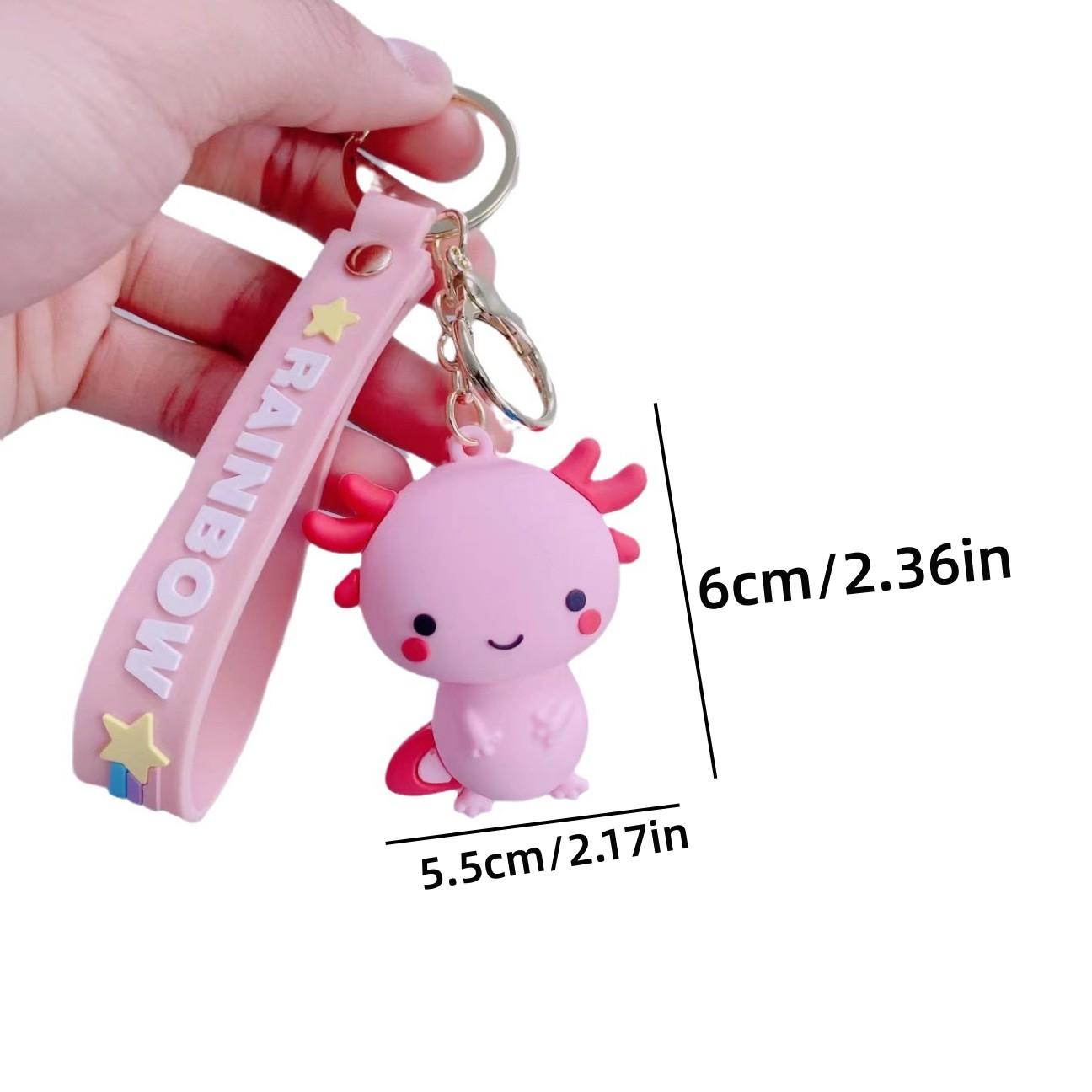 Cute Cartoon Dragon Keychain Pendant, Adorable Bag Charm, Couple Axolotl Figure, Perfect Gift for Lovers, Unique Accessory