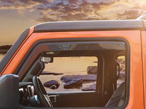 Nilight in Channel Rain Guards for Chevy Silverado/Sierra 2500HD/3500HD 2020 2021 2022 2023 2024 2025 Crew Cab Original Window Deflectors, Vent Window Visors-4PCS Car Cover Truck Vehicle Replacement Custom dealsforyoudays