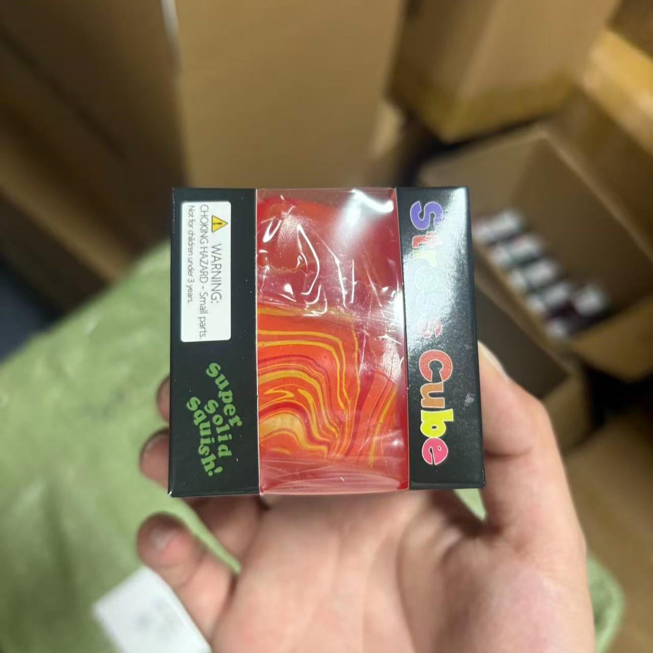 Anxiety Squishies, Fidget Cube Stress Relief, Mini Squishy Stress Cube, Ice Squishy Cube Sugar Balls, Sensory Toys for Kids with Autism, for Classroom Prize, Novel Design Colorful