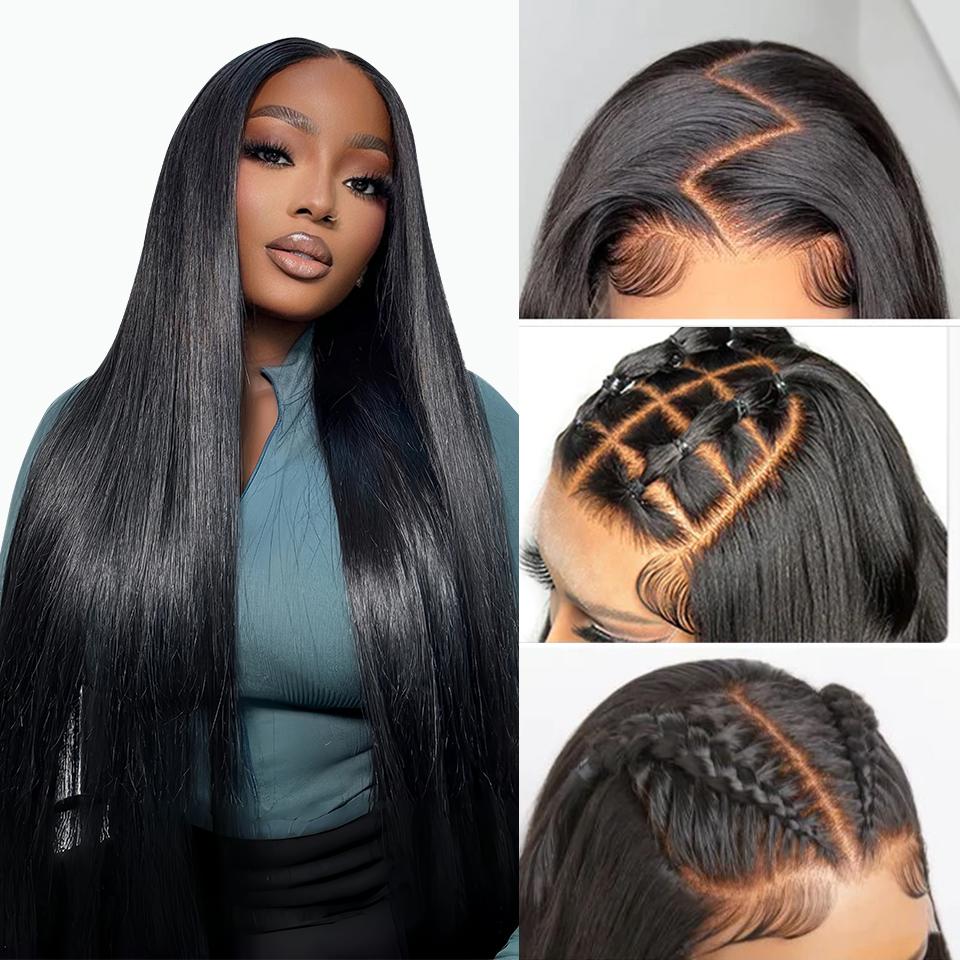 [NEW IN] Yawawe Hair 13x6 Straight Lace Front Wigs Human Hair 200% Density HD Transparent Lace Frontal Human Hair Wigs for Women Glueless Wigs Human Hair Pre Plucked