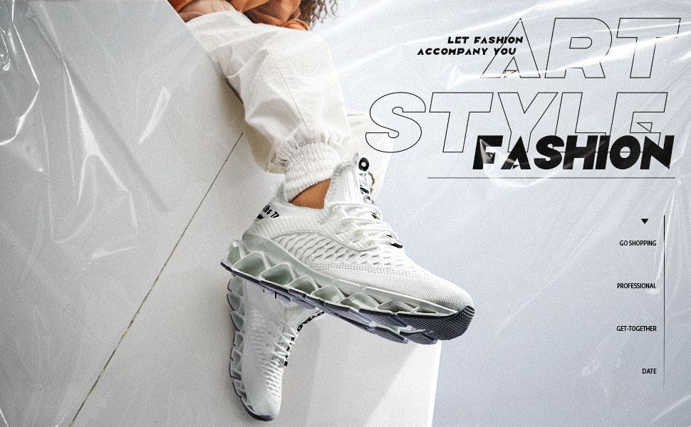 Women's Fashion Lace-up Low Top Slip on Blade Sneakers for Daily Wear,Casual Comfortable Walking Shoes, Knit Lightweight Breathable Sports Running Shoes,for Gym Treadmill Wear,Gift for Wife, Girl Friend