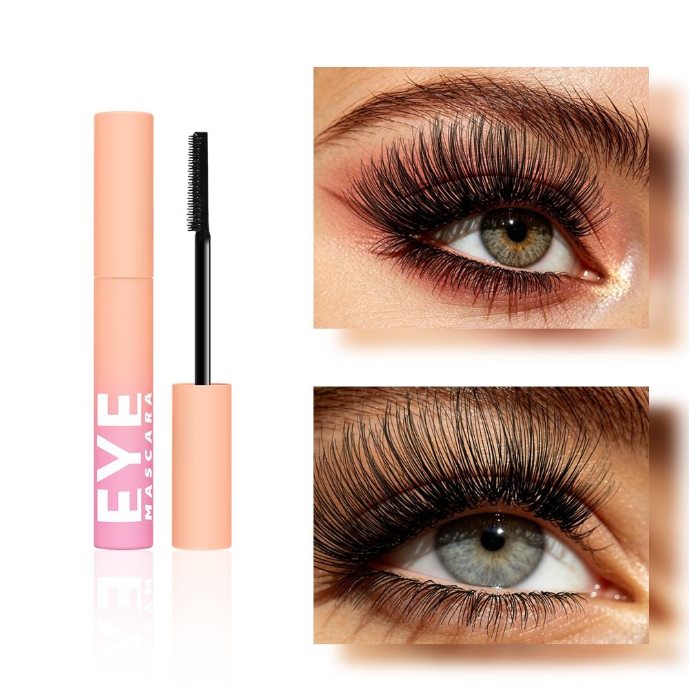 Waterproof Mascara, Long-Lasting Curling Mascara, Lengthening & Volumizing Black Mascara, Smudge-Proof No Clumping Formula with Fine-Tooth Comb Brush for Natural Lashes