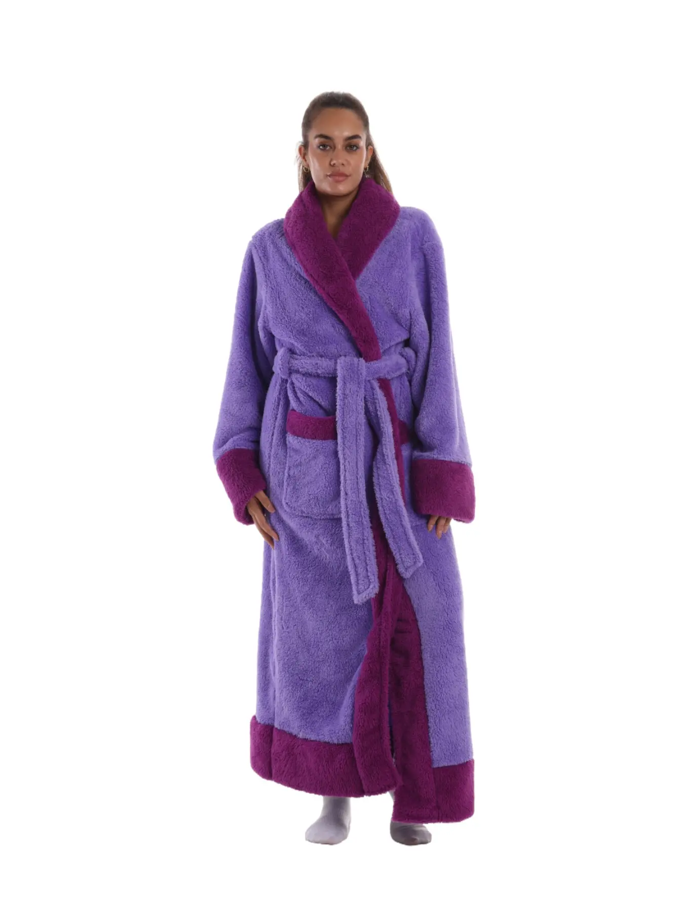 New Autumn Winter Home Wear, Cute Animal Print Hooded Bathrobe, Fitted Long Sleeve Sleepwear, Outdoor Warm Blanket, Casual Loungewear