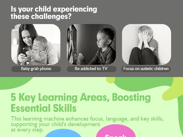 hahaland multifunctional Learning Tablet Toy, Colorful Number & Music Function Educational Toy, Interactive Enlightenment Toy for Kids, Electronics, Learning Tool, Learning Entertainment Tablet, Toddler TabletAges 12m-3Y Cow Duck Elephant