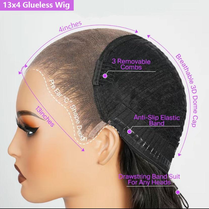 Human Hair 9x6 Glueless Wig Brazilian Body Wave 4x6 Lace Closure Remy Hair Wig Ready To Wear Pre Cut Pre Plucked Ready To Go 13x4 Lace Frontal Wigs For Women TikTokShopHolidayHaul