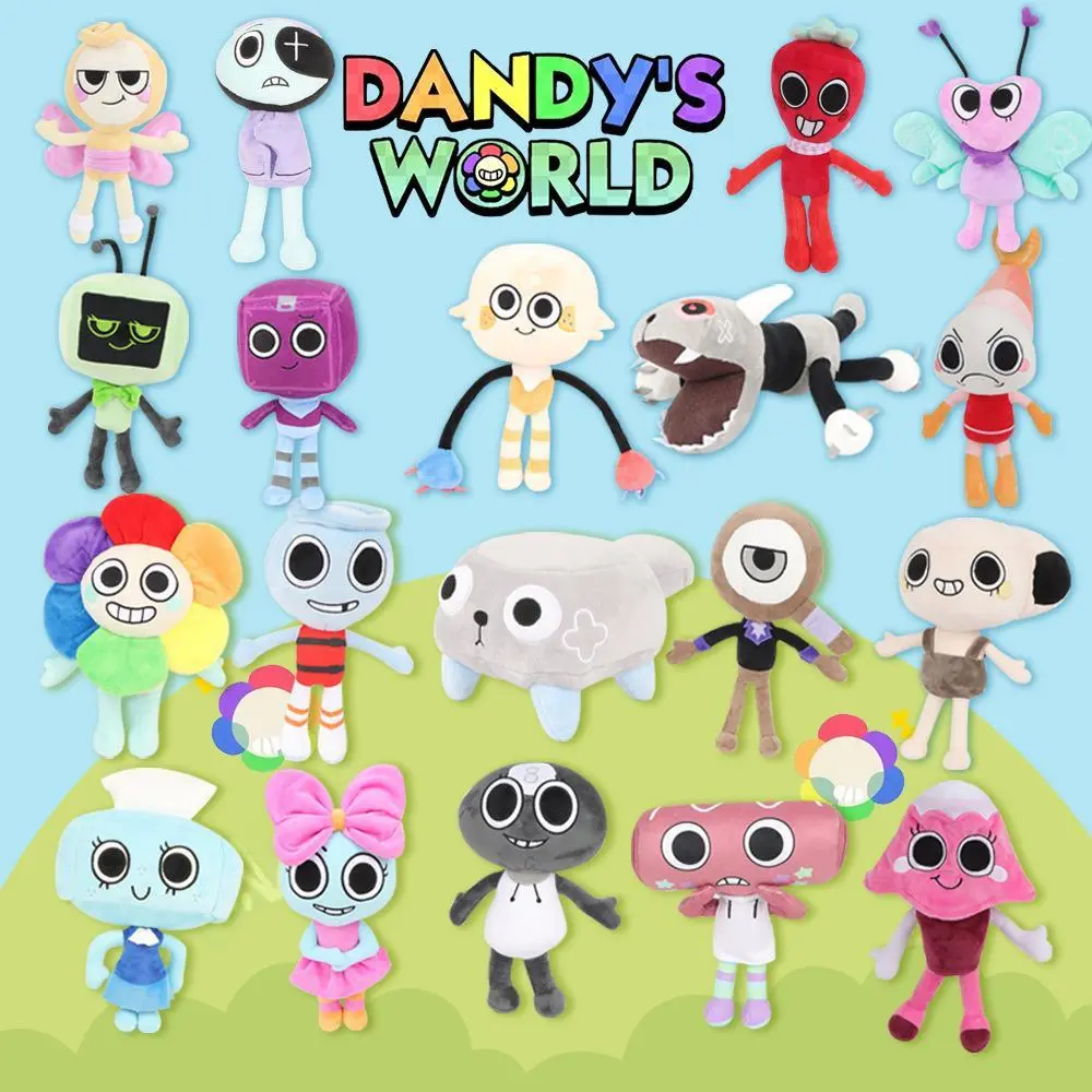 Cute Dandy World Plush Toys XMAS Game Pumpkin Stuffed Doll Birthday Holiday Gifts Toys for Room Decoration