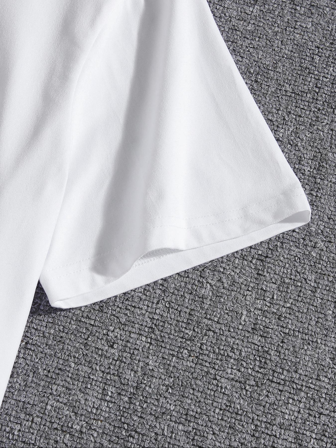 Men's 3-Pack Graffiti Round Neck Short Sleeve T-Shirts, Unique Cool Prints, Loose Fit, Casual Street Style, Streetwear, Daily Wear, Menswear