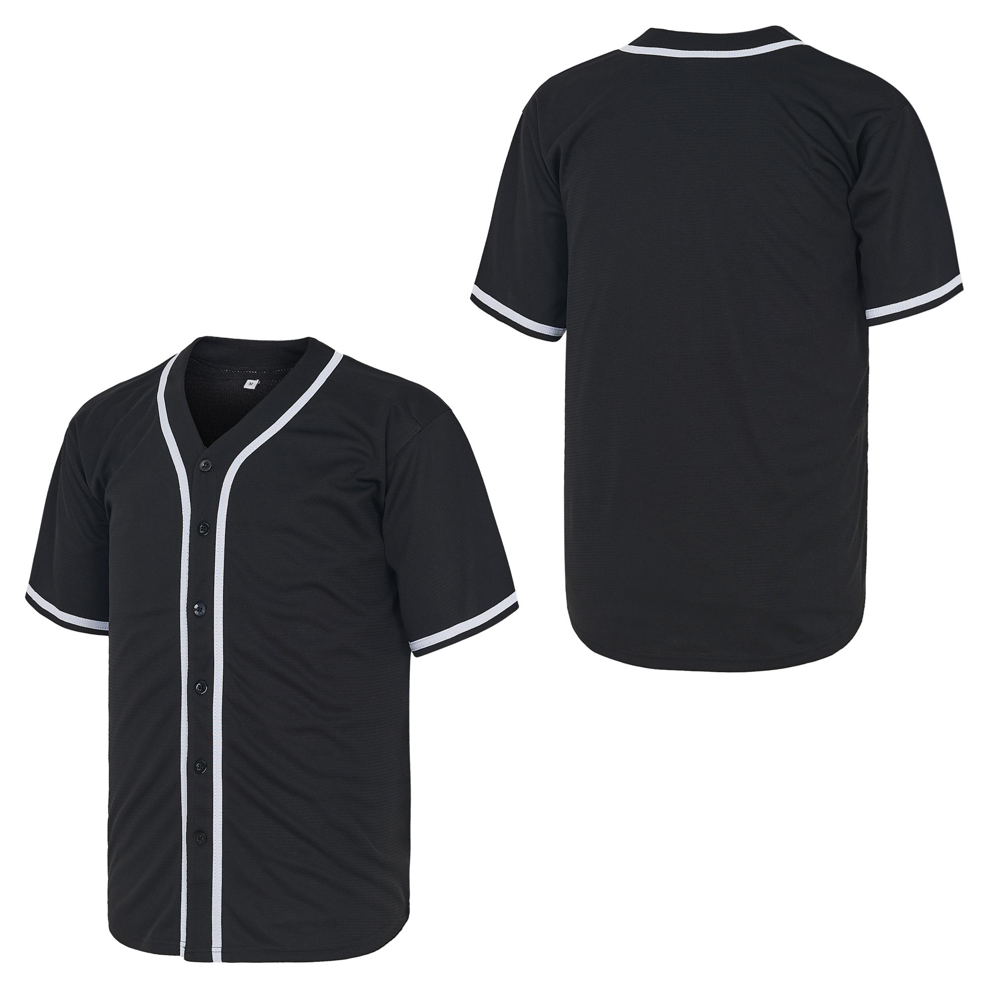 Baseball Jersey for Men and Women,Quick Drying,Breathable Short Sleeve Gym shirts,Slightly Stretch Workout Tops,Button Sports Jersey,Gift for Game Day