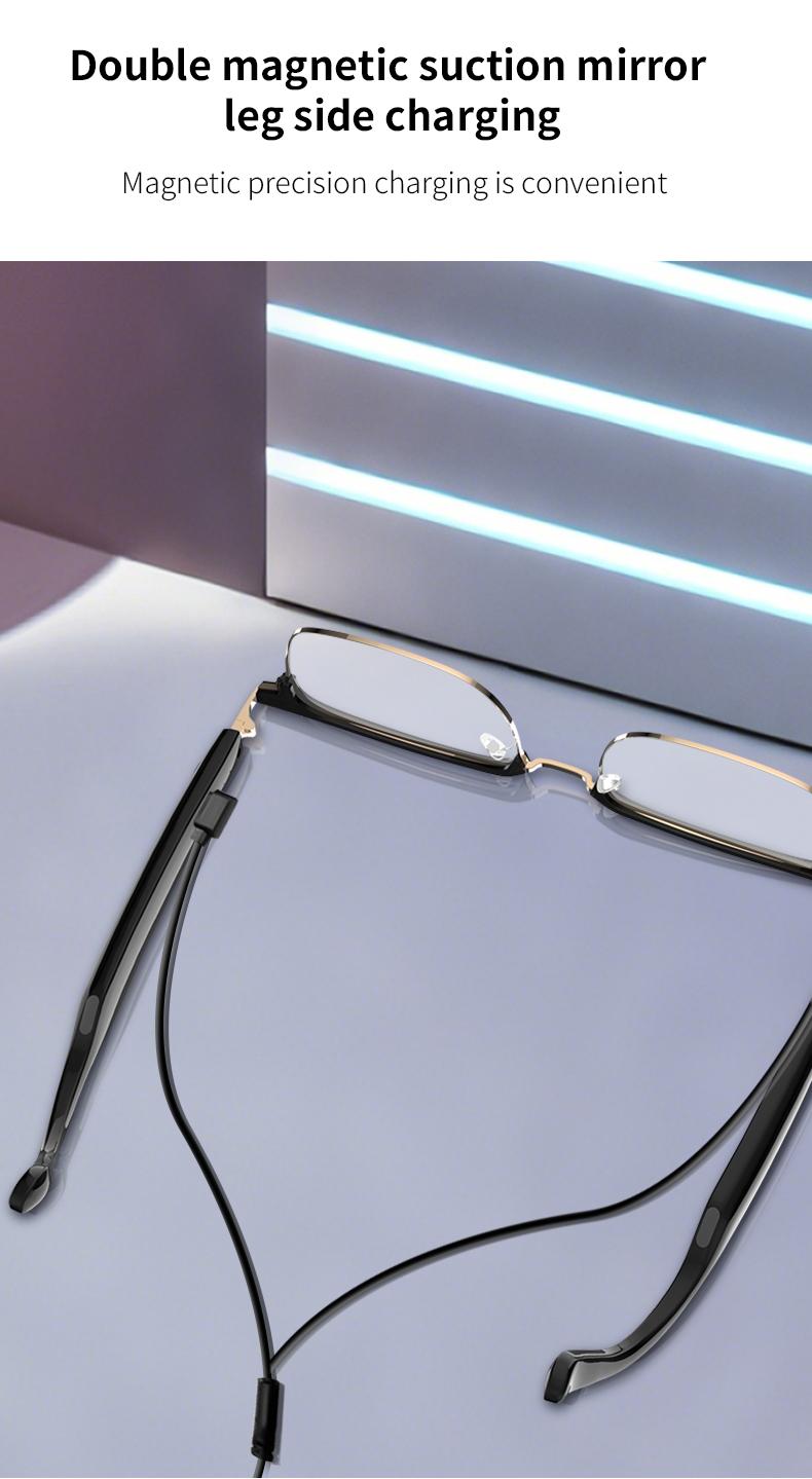 VUB AI Translation Smart Glasses with Bluetooth Connectivity 160 Languages GPT Chat Unisex Audio HD Voice Calls HiFi Sound Photochromic Lenses - Wearable