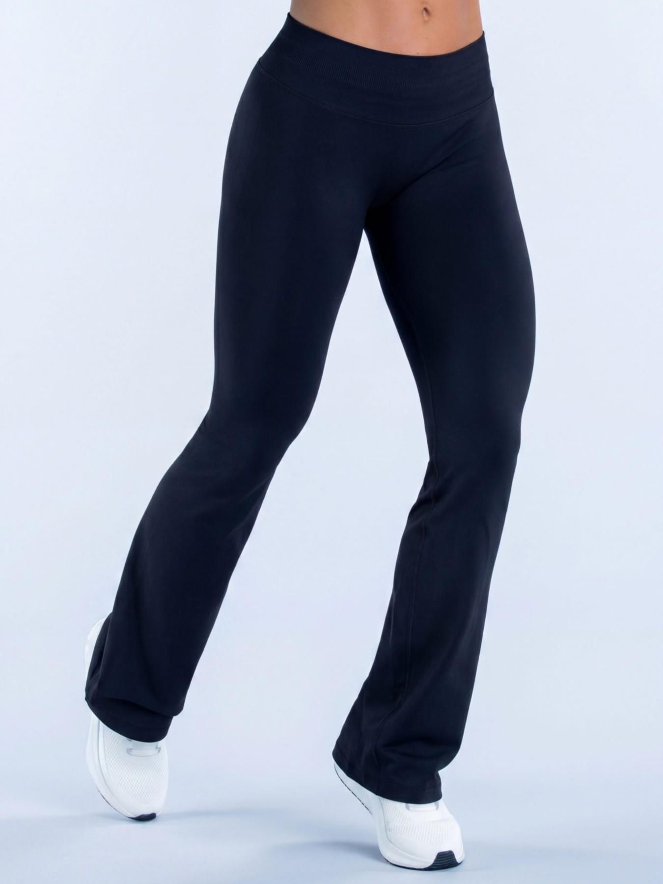 Flared Gym Leggings for Women Seamless Hidden Scrunch Butt Lift Workout Legging Flare Bootcut Yoga Pants Activewear Bottoms Fitness Pants