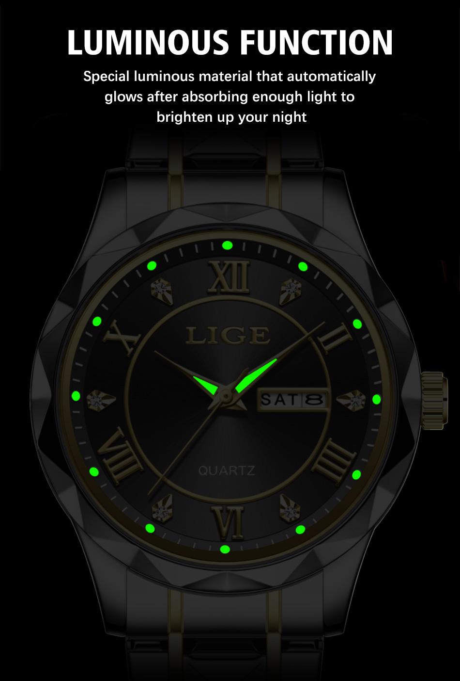 Light luxury men's watches, high-end men's quartz watches, business casual watches