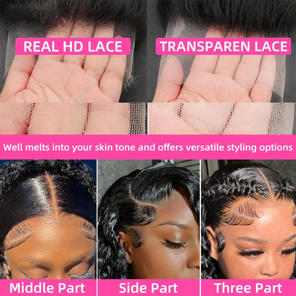 Bling Hair Easy Wear Ready and Go 5x5 HD Lace Closure Deep Wave Human Hair Wigs 6x4 Curly Glueless Wigs Pre Plucked Pre Cut Pre Bleached Lace Wig For Women Beginner Friendly with Baby Hair TikTokShopHolidayHaul