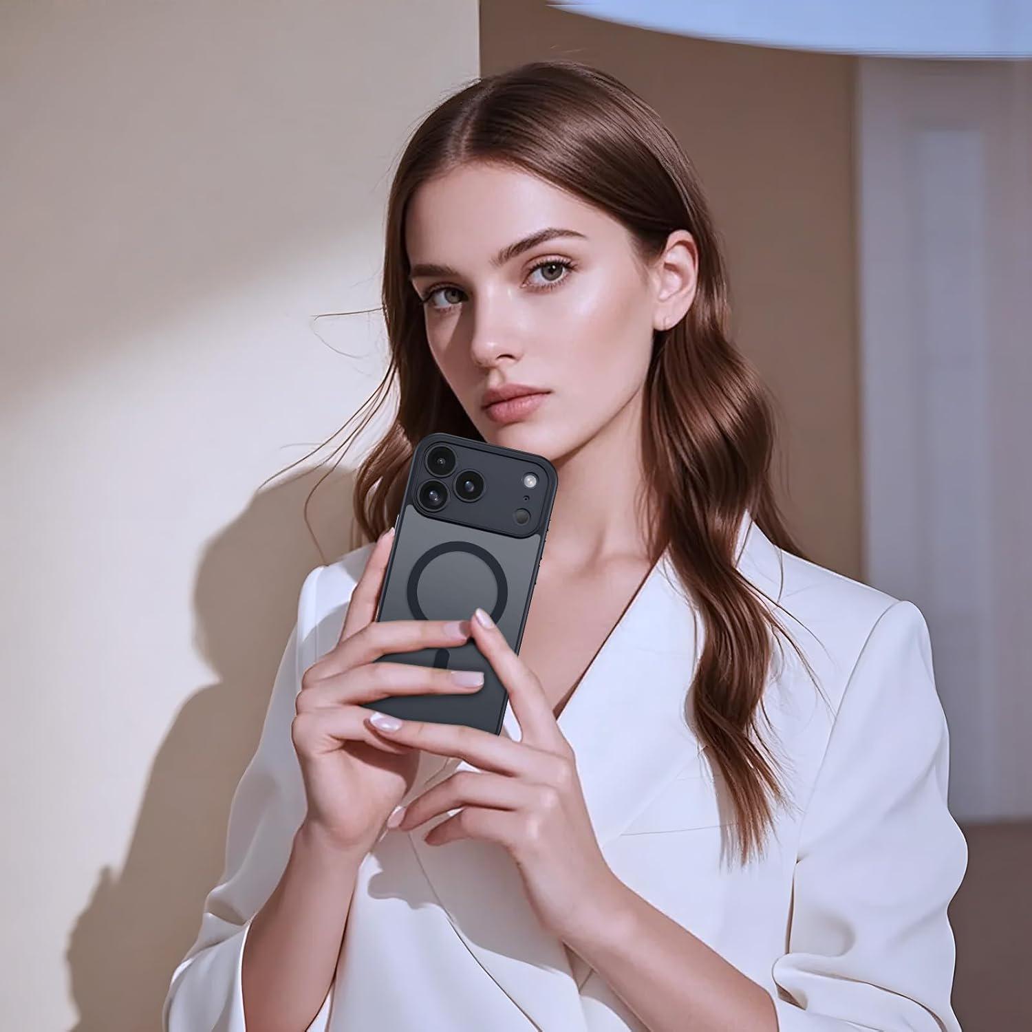 Magnetic Protector Matte Translucent Case For iPhone 17 Pro Max 17 Pro 17 16 15 14 Plus 13 12  Pro Max For Magsafe Wireless Charger Cover