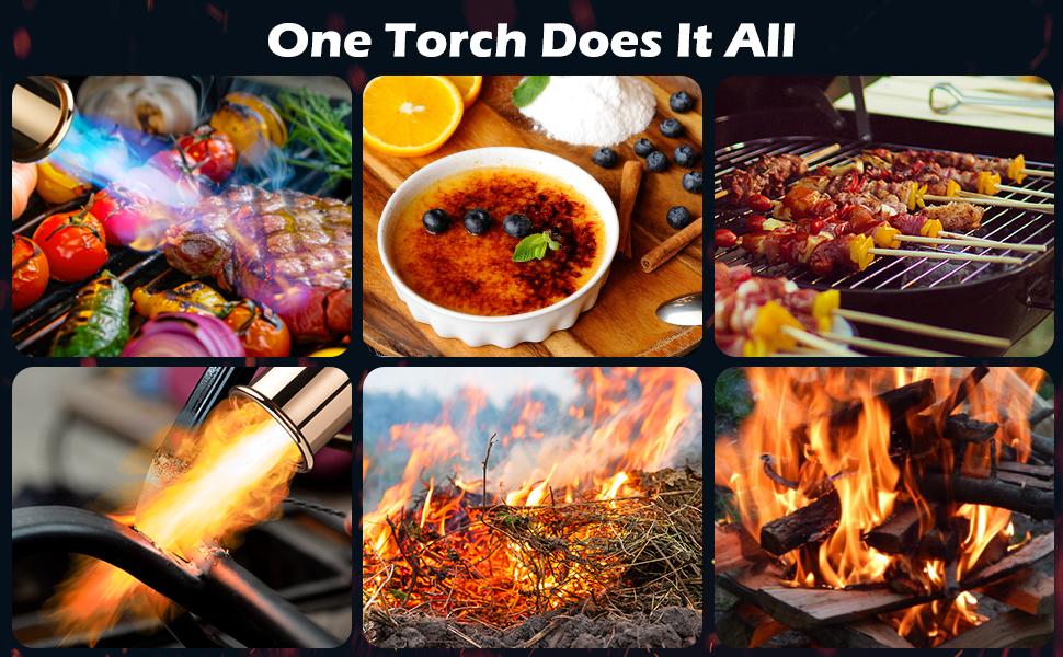 【FathersDayGift】ARTFLAMM Grill Torch Gun, Powerful Propane Torch Lighter, Adjustable Blow Torch, High-Intensity Charcoal Lighter, DIY Kitchen Torch for Fire Start, Sous Vide, BBQ, Gift! fathersdaygift