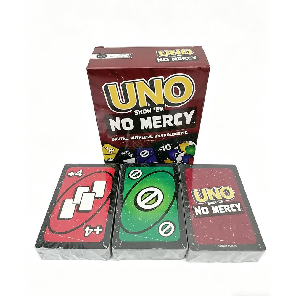 Uno Brutal Edition Card Game, Family Party Interactive Board Game, Hardcore Version, Supports 2-10 Players, Fun and Competitive Gameplay