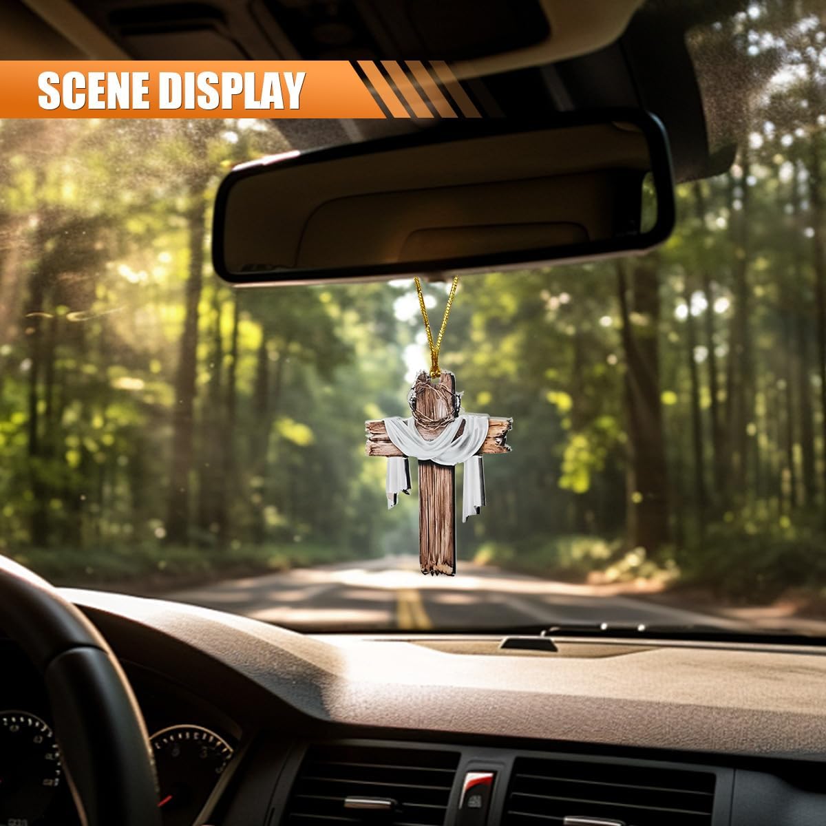 Ornament, 2D Flat Rear View Mirror Charm, Mirror Pendant, Interior Decoration Accessories for Men/Women Present () Ornament, 2D Flat Rear View Mirror Charm, Mirror Pendant, Interior Decoration Accessories for Men/Women Present ()