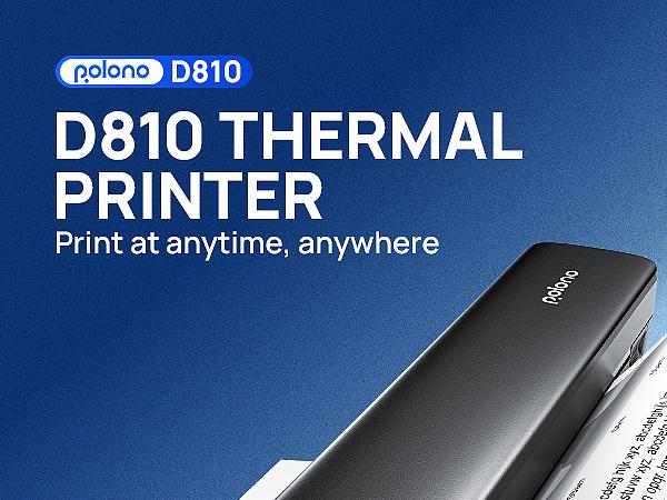 D810 Inkless Portable Printer – Wireless Bluetooth Thermal Printer for Travel, Compatible with iOS, Android,Supports 8.5"x11" US Letter, No Ink Needed, For Home & Office, TikTokShopBlackFriday #SummerVibes