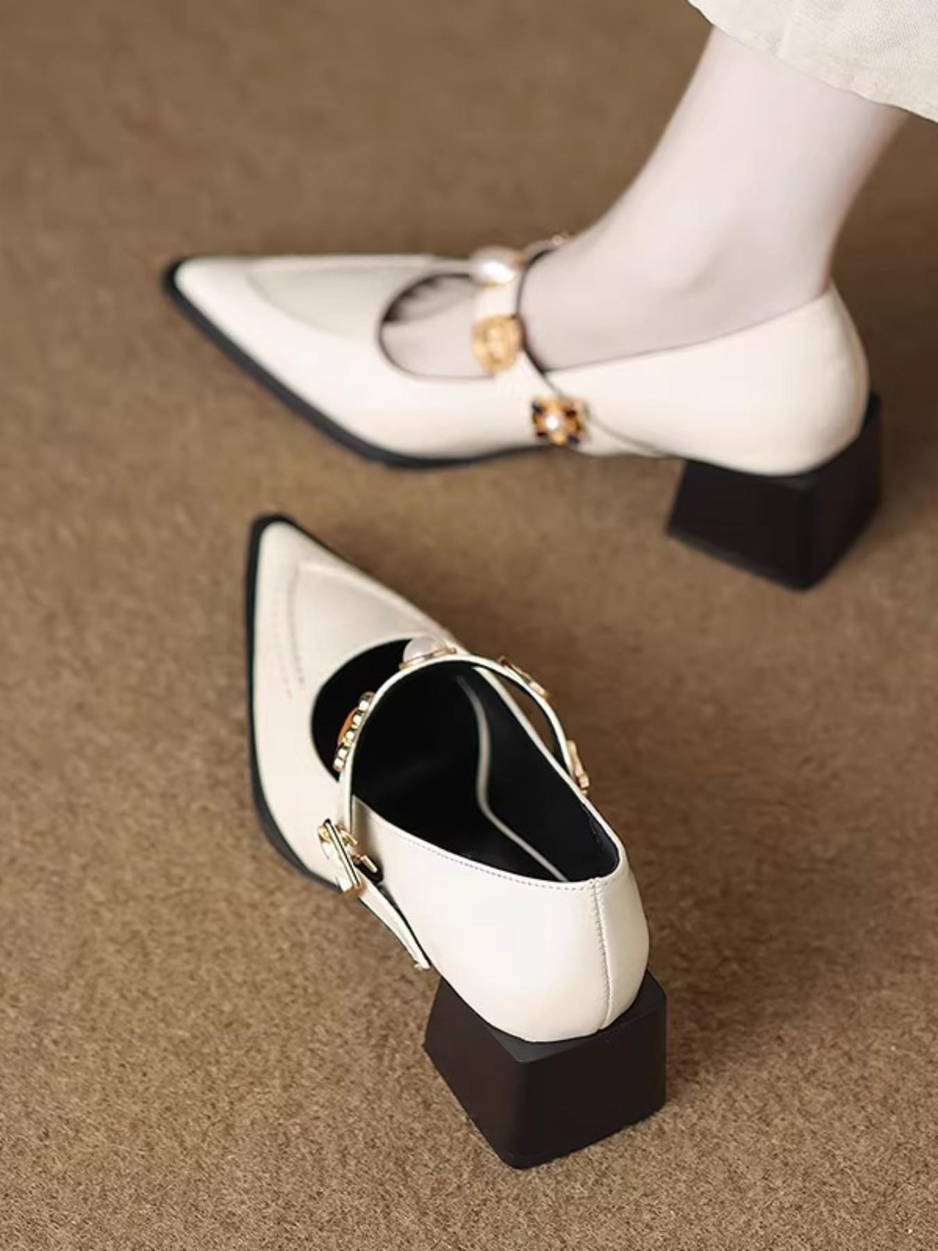 Vintage Square Toe Low Heel Boots, 5cm High Heel Coffee Color, Perfect for Office and Dinner Parties, Fashion Casual Flat Shoes