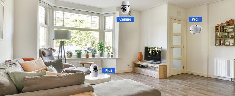 2MP/3MP Smart AI Camera,WiFi Pan-Tilt Security Camera with Human Detection, Wired,2-Way Audio, IR Night Vision, IP64, Cloud/TF Storage, White 2MP/3MP Smart AI Camera,WiFi Pan-Tilt Security Camera with Human Detection, Wired,2-Way Audio, IR Night Vision, IP64, Cloud/TF Storage, White