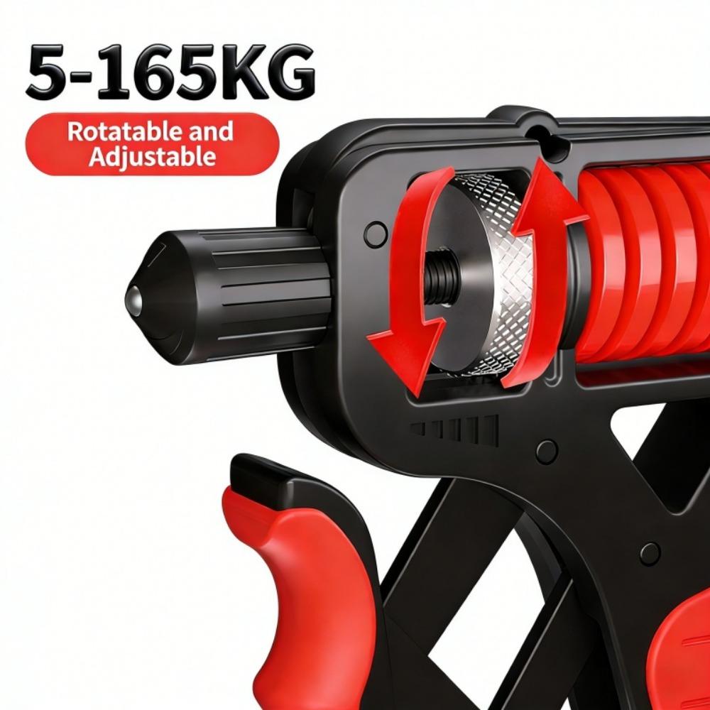 Adjustable Resistance 5-165kg, Mechanical Counter, Non-slip Design, Carbon Steel Material