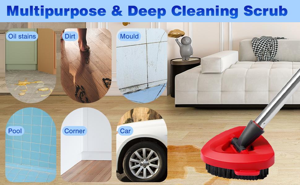 Mop Replacement Heads 3 Pcs & 1 Scrub Brush & 1 Base Combo,Spin Mop Replacement Head for Ocedar RinseClean 2-Tank System,Easy Cleaning,Microfiber,Machine Washable for Bathroom,Kitchen,Tub and Tile Mop Replacement Heads 3 Pcs & 1 Scrub Brush & 1 Base Combo,Spin Mop Replacement Head for Ocedar RinseClean 2-Tank System,Easy Cleaning,Microfiber,Machine Washable for Bathroom,Kitchen,Tub and Tile