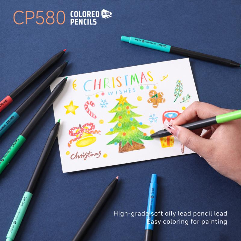 Mechanical Colored Pencils,  Assorted Colors,Mechanical Pencils with Sharpener, Aesthetic Drafting Tools Ideal for Both Beginners 3.0mm, 12/96 Colors