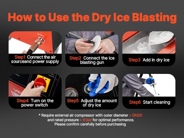 VEVOR Dry Ice Blasting Machine, 16.5LBS (7.5KG) Capacity Dry Ice Cleaning Machine with 4 Nozzles, Adjustable Pressure Dry Ice Amount, Movable Blaster Cleaner for Auto Ship Aviation Chemical, 120V VEVOR Dry Ice Blasting Machine, 16.5LBS (7.5KG) Capacity Dry Ice Cleaning Machine with 4 Nozzles, Adjustable Pressure Dry Ice Amount, Movable Blaster Cleaner for Auto Ship Aviation Chemical, 120V