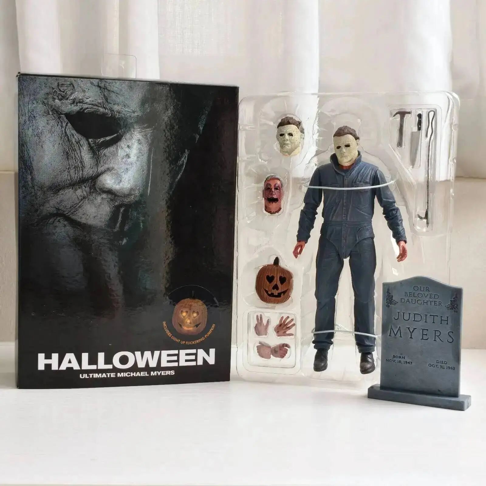 New Myers NECA II I Michael III Pumpkin Halloween Figure Action Doll Decor Christmas Gift Halloween Horror Figure Toy Popular toys 2026 Hot selling toys