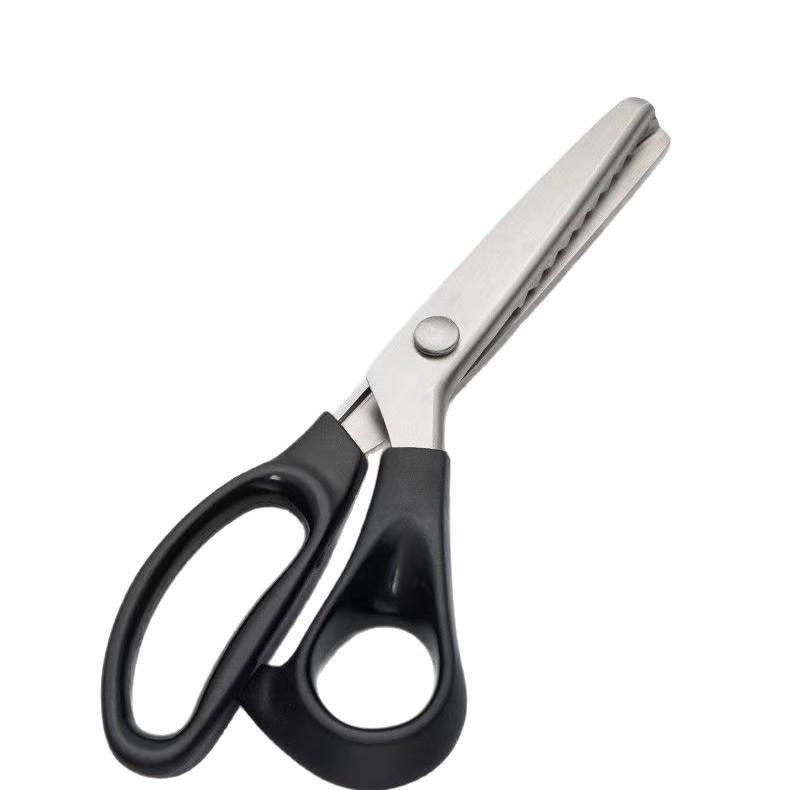 Stainless Steel Zig Zag Scissors with Serrated Teeth - Perfect for DIY Crafts, Sewing Accessories and Supplies, Lace, Dressmaking, Sewing & Tailoring - Durable & Sharp, Crafting Sewing Tools-YY1