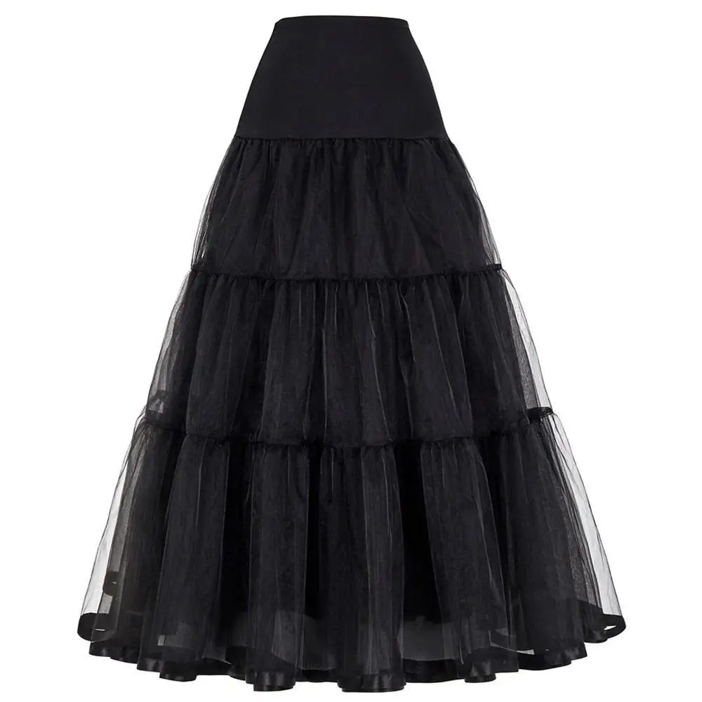 39 Inches Long Plus Size Wedding Petticoat Slips Vintage Wedding Bridal Crinoline for Wedding Dresses Underskirt Rockabilly Tutu