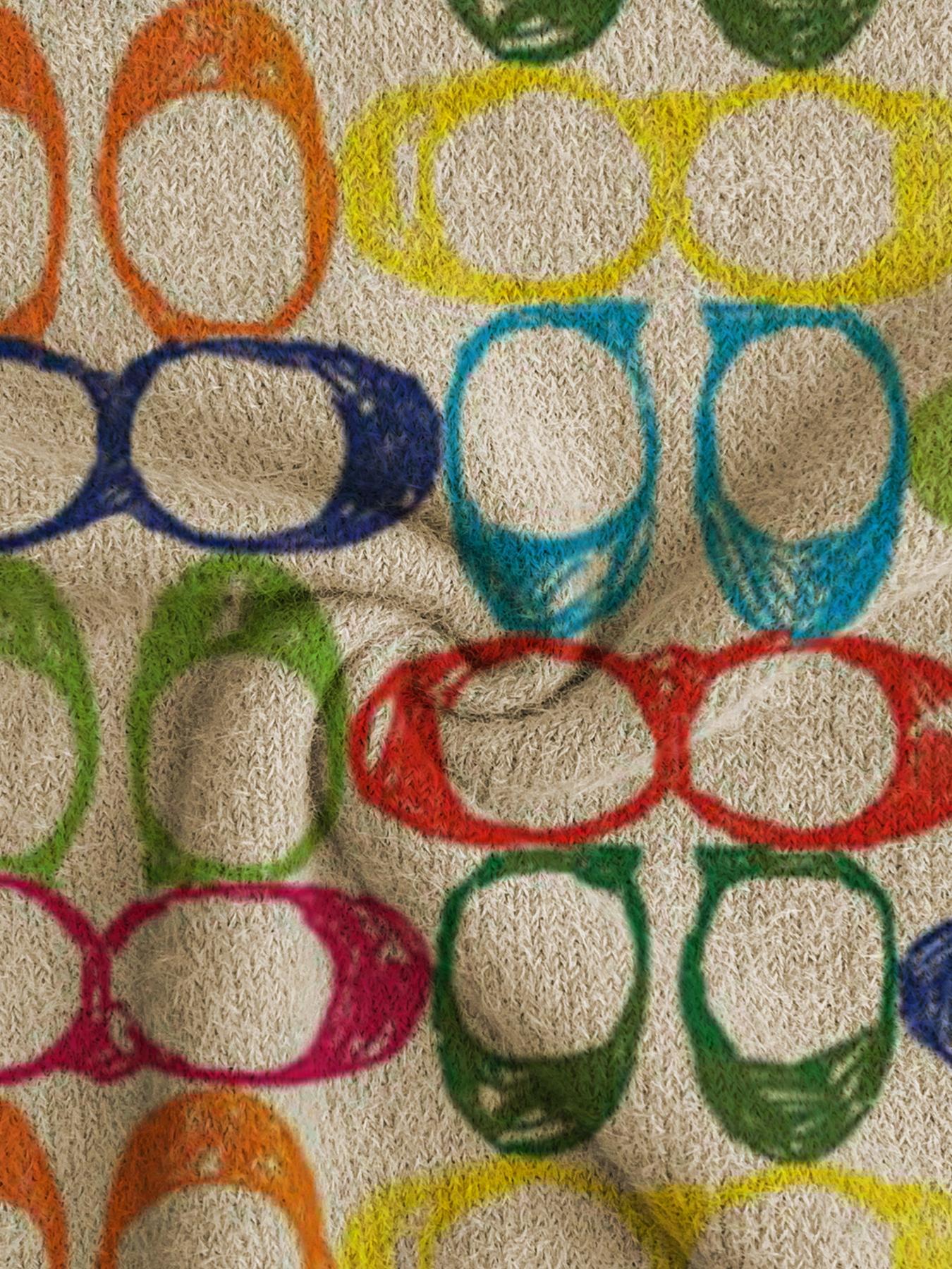 Women's Colorful Geometric Pattern Stand Collar Short Fitted Aesthetic Sweater Top, Fall Winter Casual Long Sleeve Knitwear, Comfortable and Warm for Daily Wear