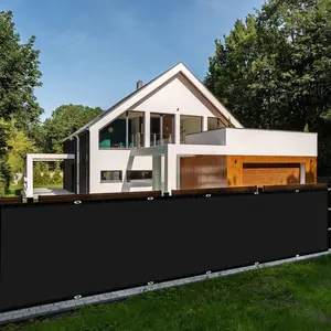 Balcony Privacy Screen Cover, Opaque Fence Covering Privacy, 100% Polyester Fabric, UV Protection Shield for Apartment Railing,Outdoor Patio, Deck, Porch