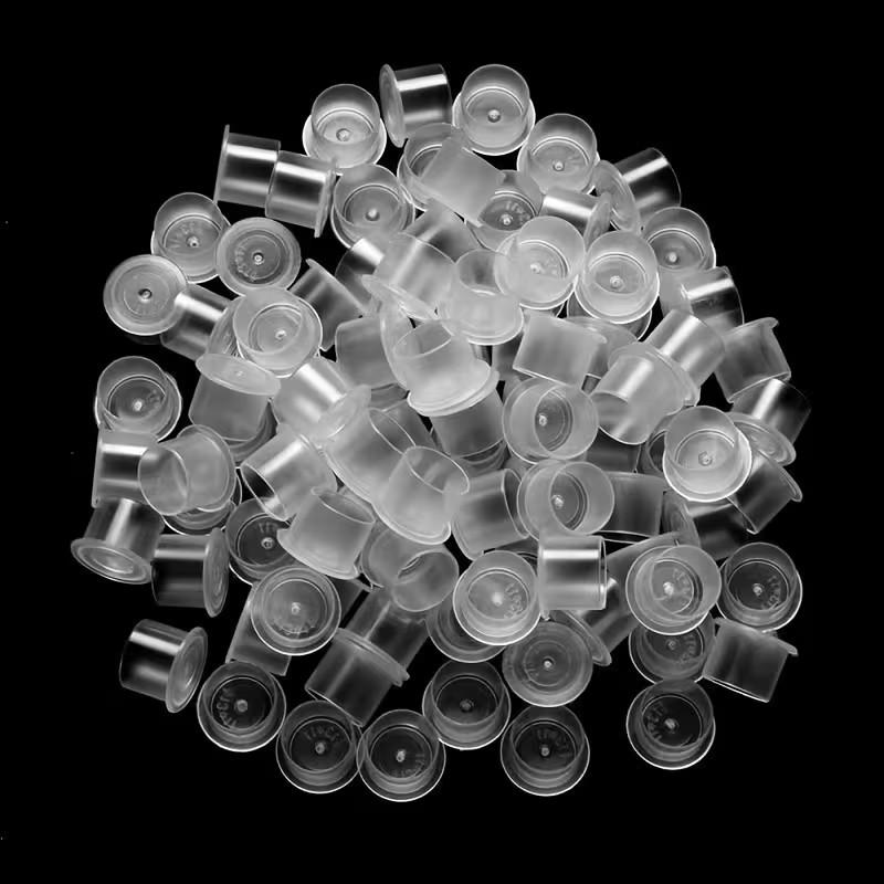 300pcs Tattoo Ink Cups S/M/L Disposable Tattoo Cups, Clear Holder Container Tattoo Cups，Tattoo Studio Additions, Tattoo Equipment for Ink Products, Made of ABS