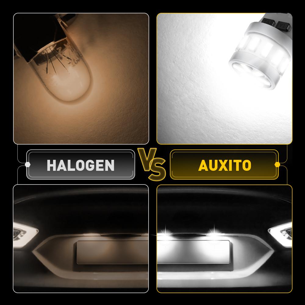 AUXITO Latest 194 LED Bulbs for License Plate Light 6500K Bright White, Canbus Error Free 168 2825 T10 W5W LED Bulb for Car Dome Door Map Courtesy Trunk Cargo License Plate Lights, Pack of 2 AUXITO Latest 194 LED Bulbs for License Plate Light 6500K Bright White, Canbus Error Free 168 2825 T10 W5W LED Bulb for Car Dome Door Map Courtesy Trunk Cargo License Plate Lights, Pack of 2