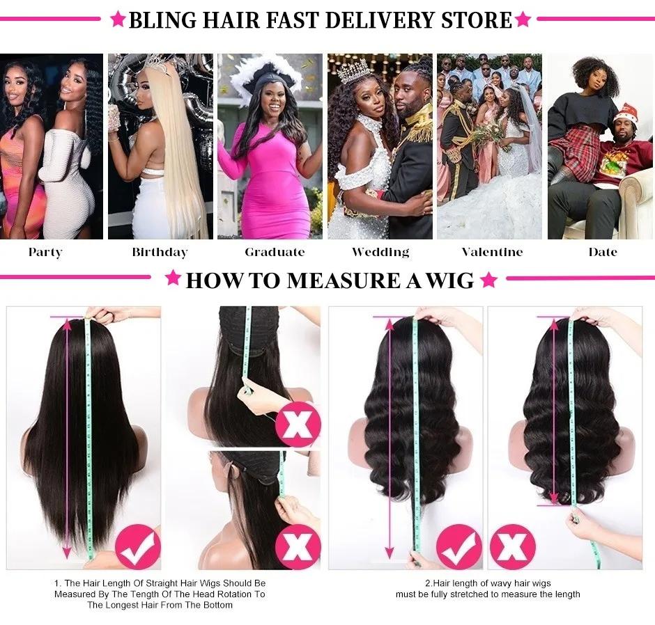 Bling Hair 180 Density 13x4/6 Hd Lace Frontal Wigs Brazilian 34 36 Inch Deep Wave Curly Real Hair Wigs 13x4 Glueless Drawstring Deep Wave Wig For Black Women Preplucked  TikTokShopHolidayHaul