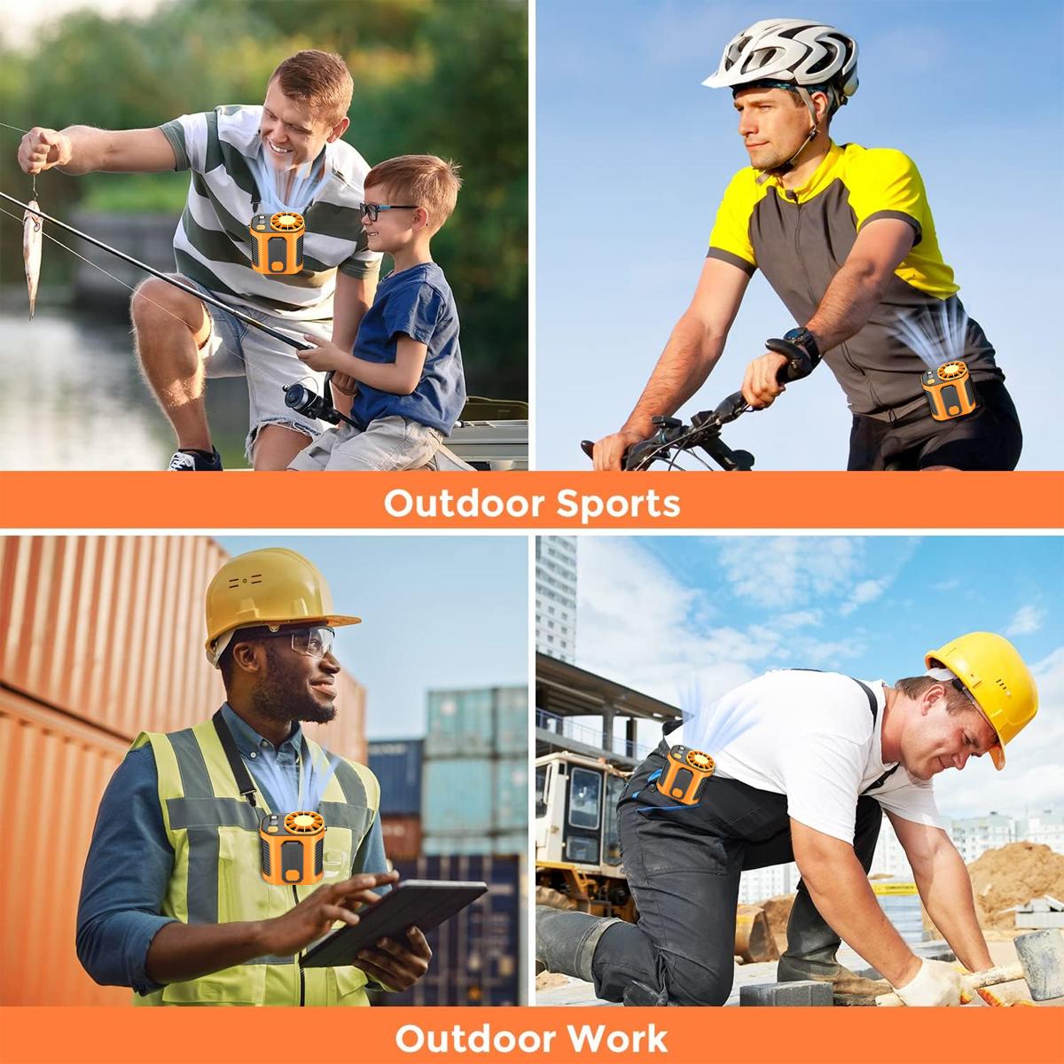 PADOX Personal Waist Portable Rechargeable Fan, 5000mAh Battery Power bank, 10 Speeds 5300RPM Airflow, LED Light, Wearable Belt Fan for Outdoor, Jobsite, Farms, Traveling, Fishing #SummerWins #DealsForYouDays PADOX Personal Waist Portable Rechargeable Fan, 5000mAh Battery Power bank, 10 Speeds 5300RPM Airflow, LED Light, Wearable Belt Fan for Outdoor, Jobsite, Farms, Traveling, Fishing #SummerWins #DealsForYouDays