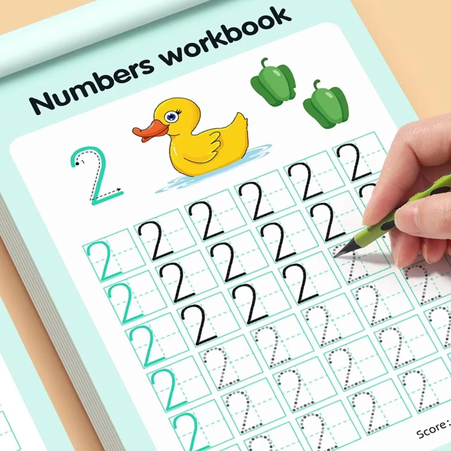 Daily Number Tracing Workbook for Kids, Pen Control Training, Clear Printing, Scientific Layout, Enhances Numerical Sensitivity