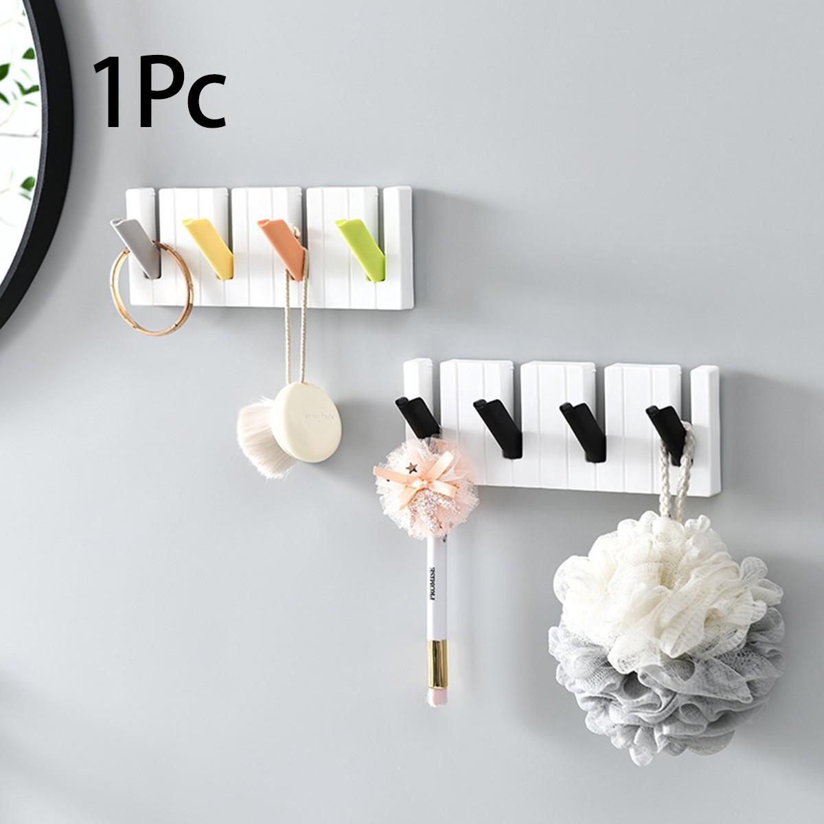 1 piece piano hook wall sticking umbrella key bag wrap coat hat hanger hook hook kitchen hook storage rack