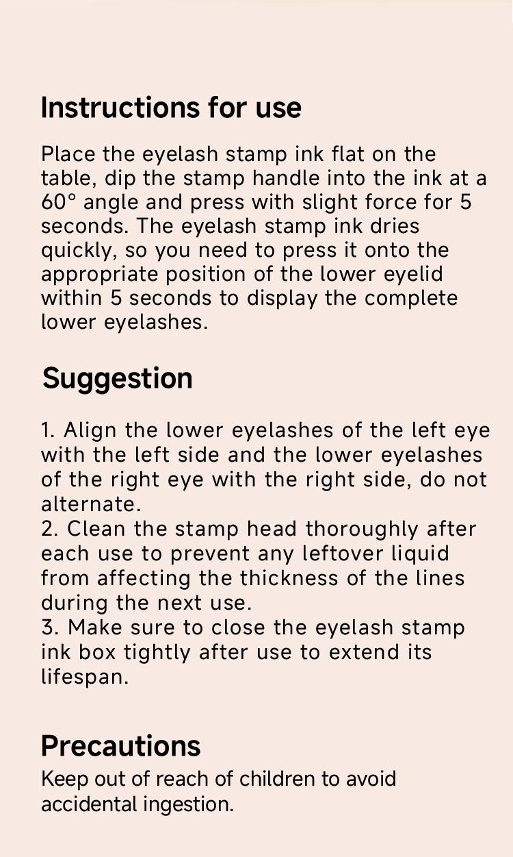 2-In-1 Dual-Head False Lash Stamp Makeup Tool Set, Quick-Dry Long-Lasting Portable, Sweat-Resistant, Multiple Styles and Colors, Essential for Beginners