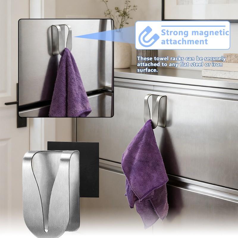 Magnetic Bath Towel Hook, Creative Detachable Magnet Hook for Bathroom and Living Room, Cross-Border Magnetic Towel Holder, Easy Installation