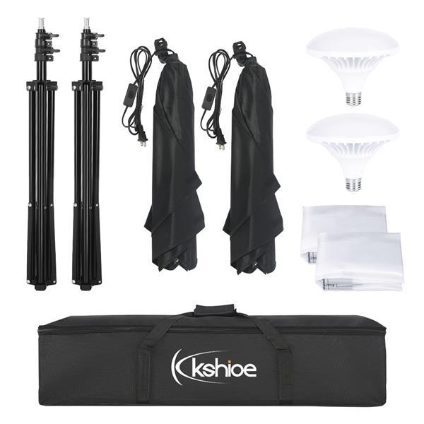 Photography Lighting Kit, 6.5x10feet/2x3m Backdrops Stand Support System, 5 in 1 reflectors, 1600w 5500k Umbrellas Softbox Continuous Lighting Kit for Portrait, Product and Video Shooting