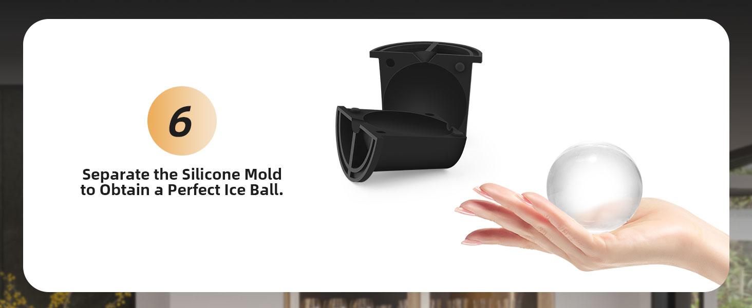 Home Bar Essential Crystal Clear Ice Ball Mold (2 or 4 Pack)