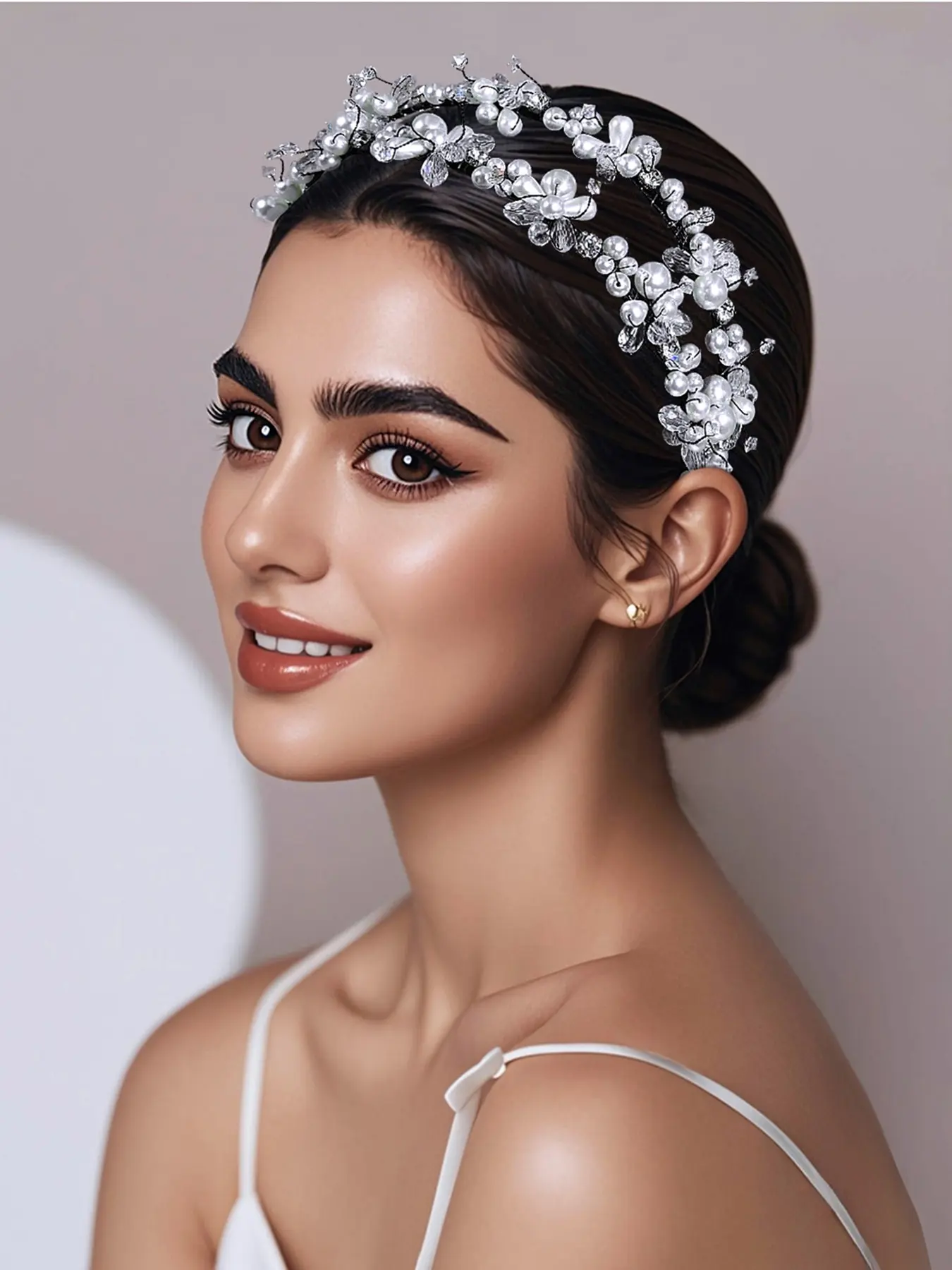 Fashion Pearl Crystal Hairband, Bridal Wedding Accessory, Bridesmaid Headpiece, Elegant Party Jewelry, Perfect for Events & Holidays