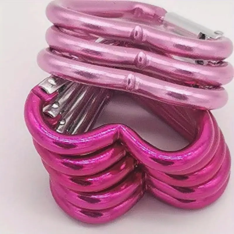 10pcs Keychain Clips - Durable Aluminum Alloy Carabiner, Multi-Tool, Camping, Hiking, Backpack Accessories - Compact, Lightweight, Easy to Use, Versatile, Space-Saving