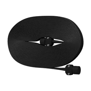 Flexible & Kink-Resistant Flat Soaker Garden Hose – Linkable Slow Soaking Irrigation for Flower Beds, Vegetable Rows, Raised Beds & Shrubs – Fits 25FT 50FT & 75FT