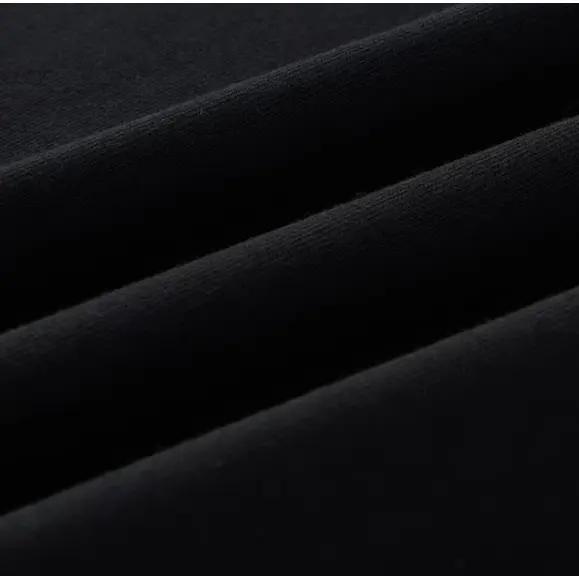 Black Short Sleeve T-Shirt with Customizable Text in Variety Fonts for Personalization