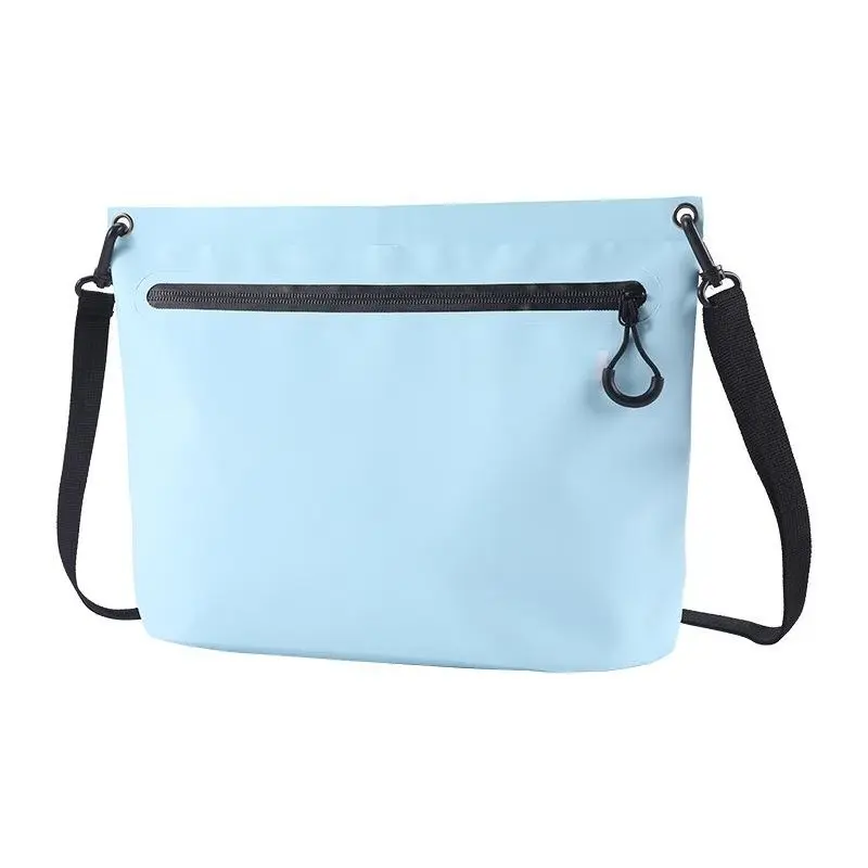 Solid Synthetics Tote Bag, Unisex 6L Compact Dry Storage Handbag for Boating, Water Resistant with Zipper, Boating Accessory, Pvc Rubber, Compact Size
